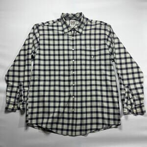 Cinch Men's Long Sleeve Multicolor Plaid Button‎ Up Shirt - Size L*